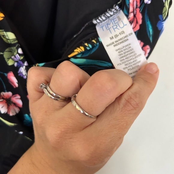 Time and Tru medium floral swimsuit one piece like new - Picture 4 of 6